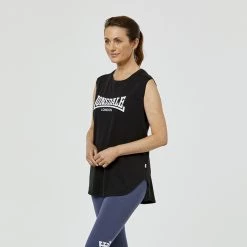 Lonsdale Crescent Muscle Tank Black -women's clothing Sales 625863 C 0001 00 2