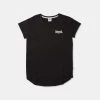 Lonsdale Bennett Core Turn Back Sleeve Tee Black Marle