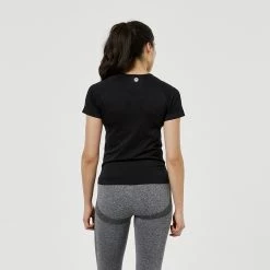 LMA Active Seamless Tee Black -women's clothing Sales 625953 C 0001 00 3
