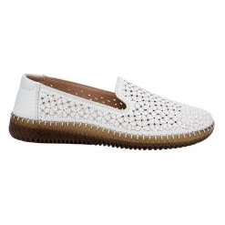 Just Bee Chia Women's Slip On Perforated Loafer White -women's clothing Sales 625999 C 0100 00