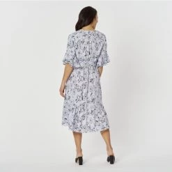 JB Jayson Brunsdon Jayson Brunsdon Lilac Floral Wrap Dress Lilac -women's clothing Sales 626647 C 0530 30 3