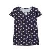 Savannah Silver Bar Keyhole Jersey Top Navy & Print -women's clothing Sales 627146 C 1412 04