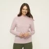 Savannah Soft Touch Mock Turtle Neck Jumper Dawn Pink -women's clothing Sales 627418 C 0680 40 7