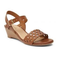 Easystep Callum Wedged Sandal Cognac