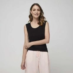 Sash & Rose Heat Generated Thermal Vest Black -women's clothing Sales 628346 C 0001 00