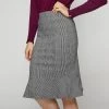 Khoko Smart Check Ponte Skirt Black & White 2 Khoko Smart Check Ponte Skirt Black & White -women's clothing Sales 628369 C 1007 44 7