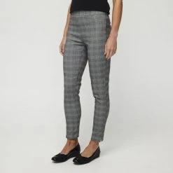 Khoko Smart Check Woven Pull On Pant Check -women's clothing Sales 628371 C 0961 10