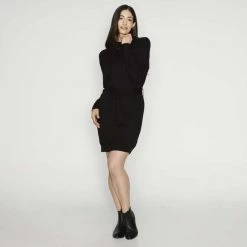 Khoko Smart Sweater Dress Black -women's clothing Sales 628396 C 0001 00