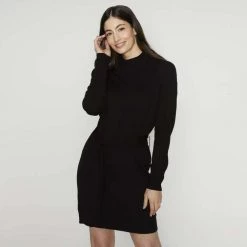 Khoko Smart Sweater Dress Black -women's clothing Sales 628396 C 0001 00 3