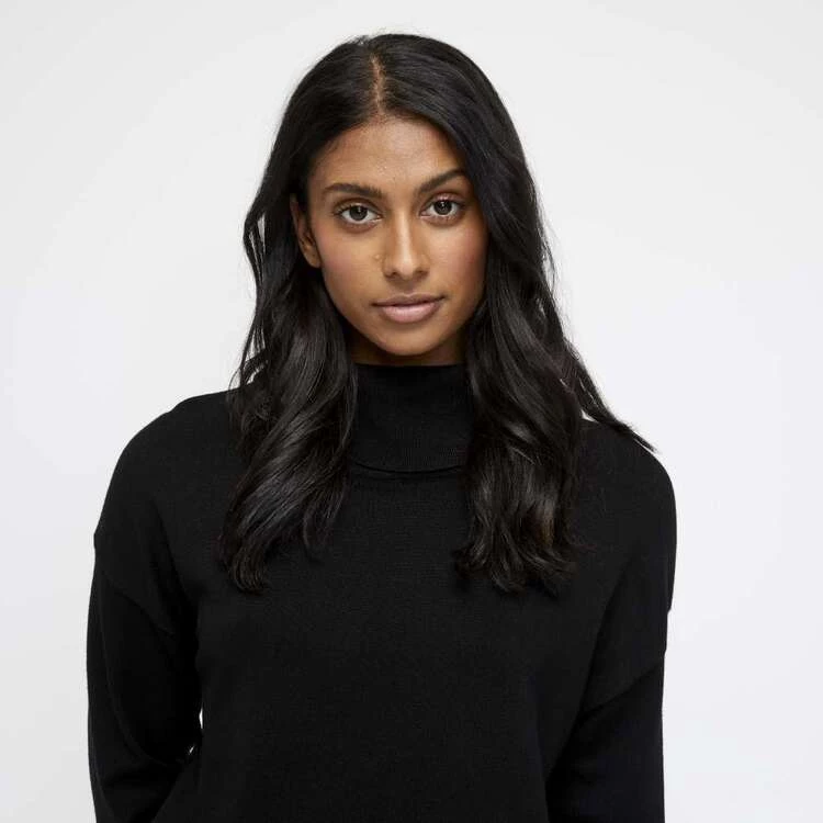 Khoko Smart Roll Neck Sweater Black 5 Khoko Smart Roll Neck Sweater Black - Image 3