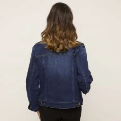 Khoko Collection Denim Jacket Dark Wash -women's clothing Sales 628517 C 1980 60 3