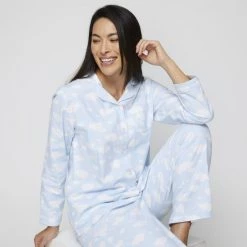 Sash & Rose Flannelette PJ Set Cloud -women's clothing Sales 628554 C 0450 53