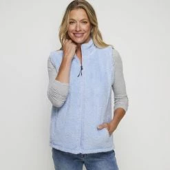 Savannah Coral Fleece Vest Sky 8 Savannah Coral Fleece Vest Sky -women's clothing Sales 628953 C 0452 60 2