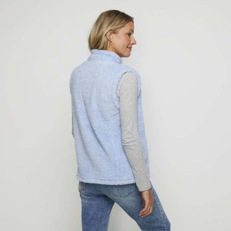 Savannah Coral Fleece Vest Sky 4 Savannah Coral Fleece Vest Sky - Image 2