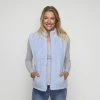 Savannah Coral Fleece Vest Sky -women's clothing Sales 628953 C 0452 60 4