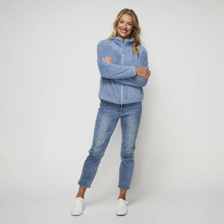 Savannah Coral Fleece Vest Sky 6 Savannah Coral Fleece Vest Sky - Image 4