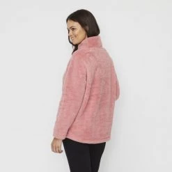 Savannah Coral Fleece Throw On Bloom Pink -women's clothing Sales 628954 C 0670 06 2