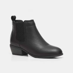 Natural Comfort Marcie Cuban Heel Ankle Boot Black -women's clothing Sales 629068 C 0001 00 2