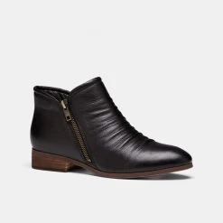 Natural Comfort Marx Ruched Ankle Boot Black -women's clothing Sales 629069 C 0001 00 2