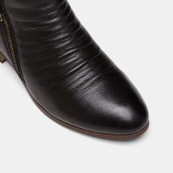 Natural Comfort Marx Ruched Ankle Boot Black