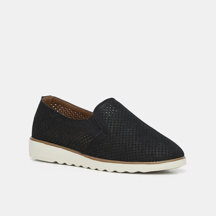 Natural Comfort Tilly Perforated Slip On Ballet Black 5 Natural Comfort Tilly Perforated Slip On Ballet Black - Image 3