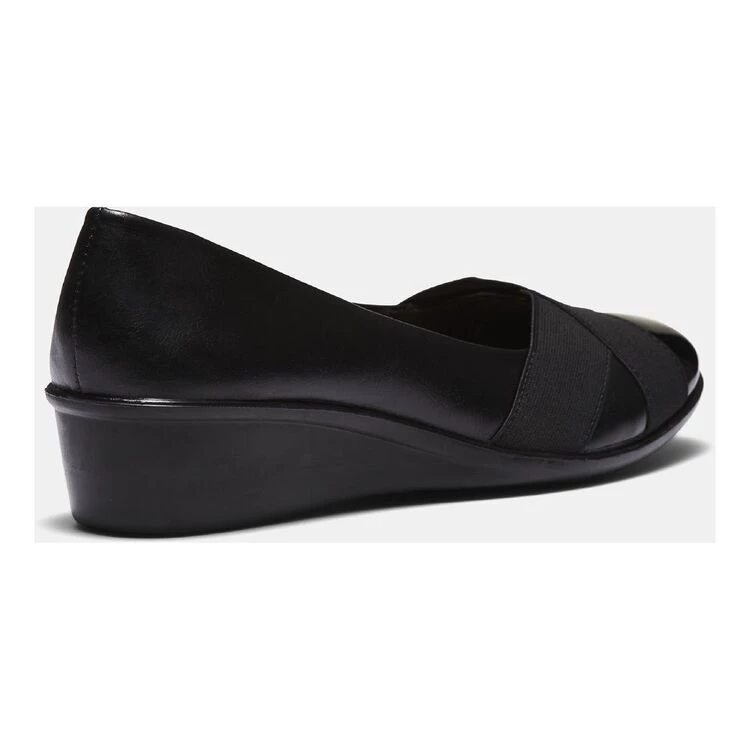 Savannah Pernic Low Wedge Arch Support Ballet Black 4 Savannah Pernic Low Wedge Arch Support Ballet Black - Image 2