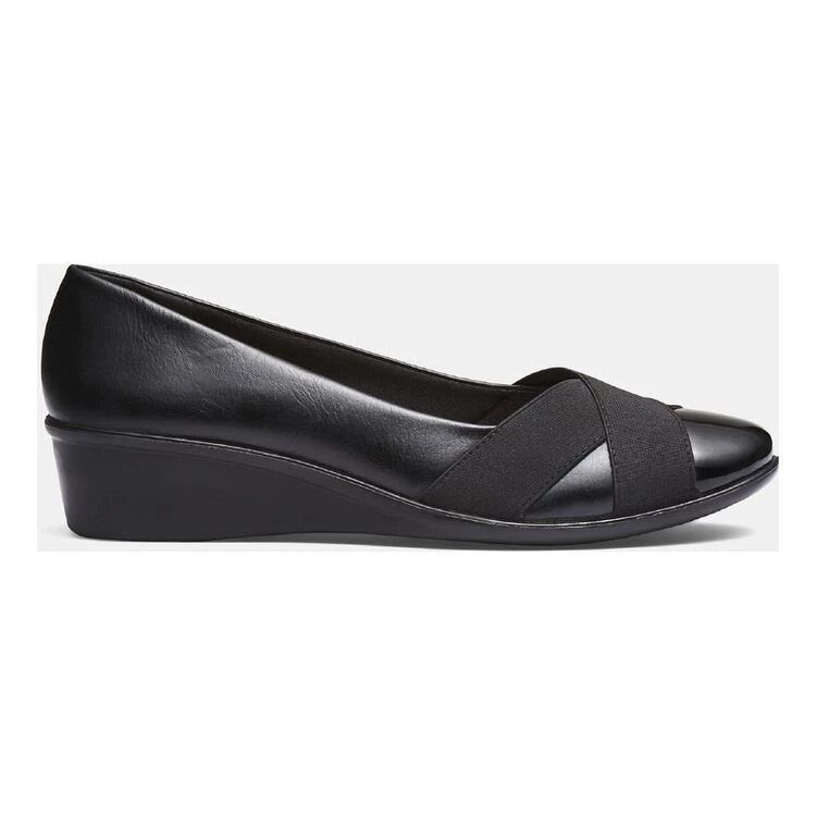 Savannah Pernic Low Wedge Arch Support Ballet Black 6 Savannah Pernic Low Wedge Arch Support Ballet Black - Image 4
