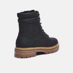 Khoko Cher Lace Up Combat Boot Black 7 Khoko Cher Lace Up Combat Boot Black -women's clothing Sales 629505 C 0001 00 3