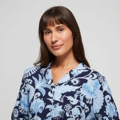 Sash & Rose Woven Long Viscose Set Paisley Print