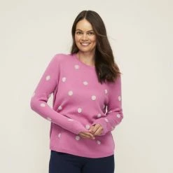 Khoko Collection Dot Jumper Azalea -women's clothing Sales 630173 C 0660 10 3