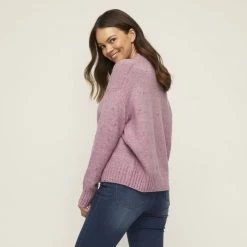 Khoko Collection Space Dye Jumper Lilac -women's clothing Sales 630174 C 0530 30 2