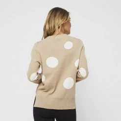 Khoko Collection Spot Jumper Beige -women's clothing Sales 630179 C 0250 14 2