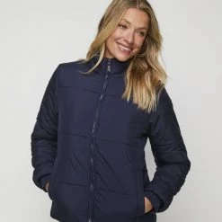 Mountain Ridge Puffer Jacket Navy -women's clothing Sales 630183 C 0410 68
