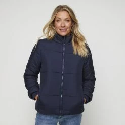 Mountain Ridge Puffer Jacket Navy