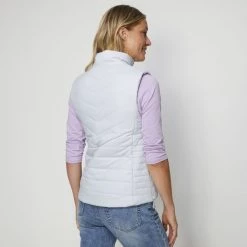 Mountain Ridge Puffer Vest Grey -women's clothing Sales 630184 C 0020 00 2