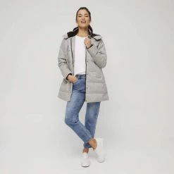 Mountain Ridge Snowfall Puffer Ice Fall Down Jacket Frost -women's clothing Sales 630188 C 0451 23