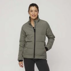 Mountain Ridge Seamless Down Puffer Jacket Moss