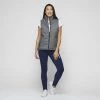 Mountain Ridge Faux Wool Puffer Vest Grey
