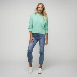Khoko Collection Cable Chenille Jumper Jade