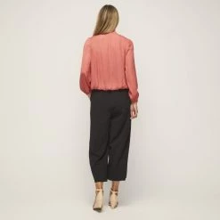 JB Jayson Brunsdon V Neck Blouse Burnt Coral -women's clothing Sales 630278 C 0801 06 2