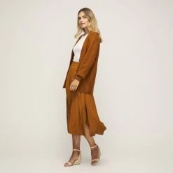 JB Jayson Brunsdon Long Line Cardigan Ginger