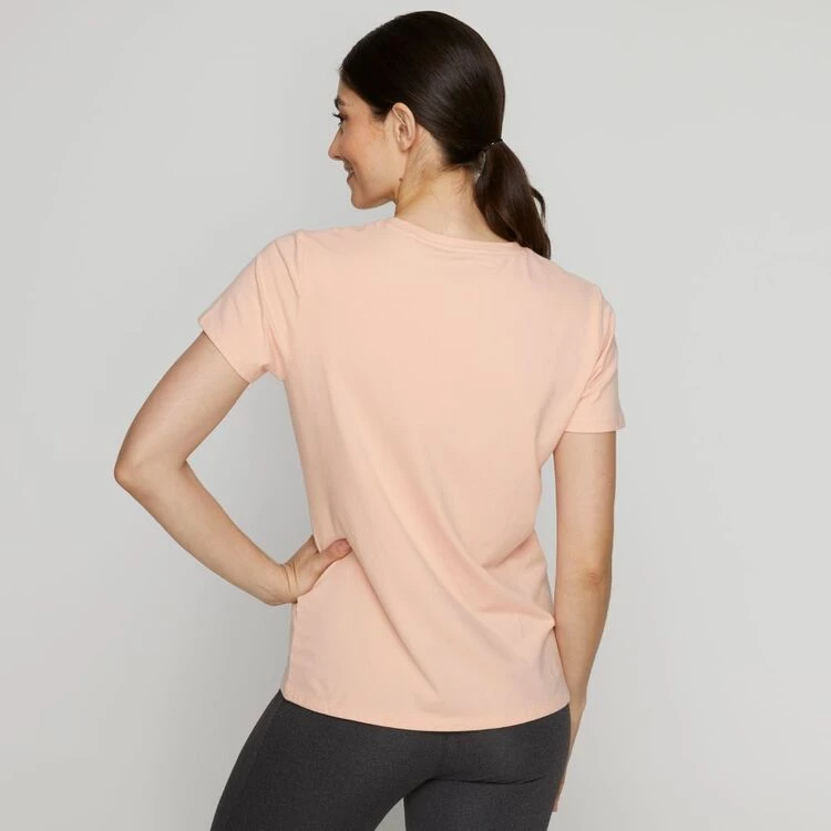 Tommy Hilfiger Crew Short Sleeve Tee Peach 4 Tommy Hilfiger Crew Short Sleeve Tee Peach - Image 2