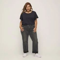 Khoko Plus Straight Leg Jean Black -women's clothing Sales 630433 C 0001 00