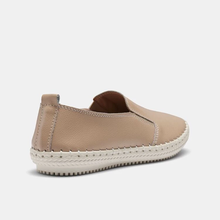 Just Bee Coble Twin Gusset Slip On Beige 4 Just Bee Coble Twin Gusset Slip On Beige - Image 2