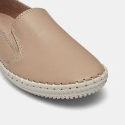 Just Bee Coble Twin Gusset Slip On Beige