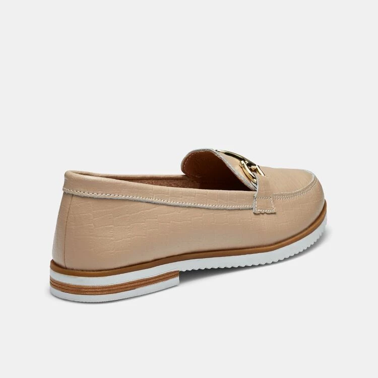 Just Bee Cressy Loafer With Hardware Beige Snake 4 Just Bee Cressy Loafer With Hardware Beige Snake - Image 2