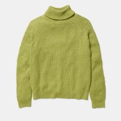 Khoko Collection Slouch Neck Chunky Rib Jumper Citrus