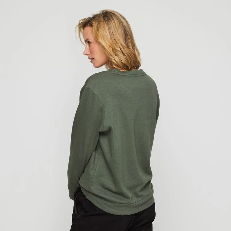 Khoko Collection Star Sweat Top Khaki 6 Khoko Collection Star Sweat Top Khaki - Image 4