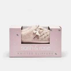 Sash & Rose Bambi Slipper Gift Boxed Oatmeal 10 Sash & Rose Bambi Slipper Gift Boxed Oatmeal -women's clothing Sales 630872 C 0272 72 2