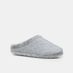 Sash & Rose Bardot Heart Scuff Slipper Grey -women's clothing Sales 630873 C 0020 00 3